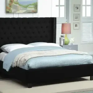 IF 5899 Black Fabric - 78" King Bed