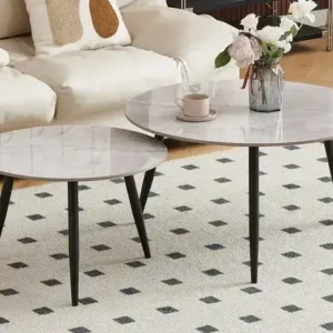 IF 2211 - 2Pc Coffee Table Set (Armani Grey Stone)
