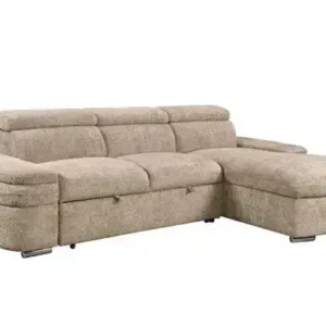 RHF SECTIONAL SLEEPER - BEIGE