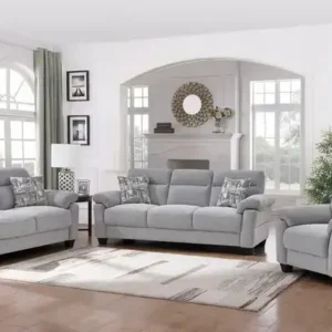IF 8025 (Grey) - 3Pc Sofa Stationary Set