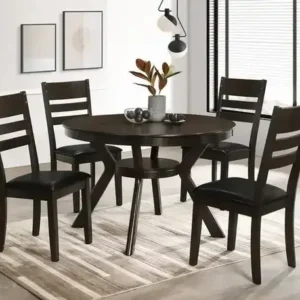 C 1091 - Chair (Black PU) — 1 Chair