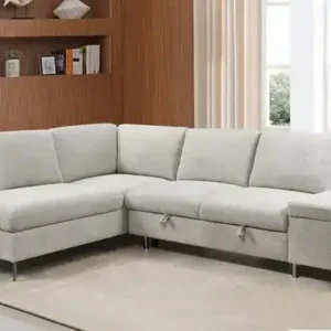 IF 9023 - LHF Sofabed Sectional (Grey Boucle)