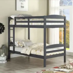 B 124 Single/Single Bunk Bed - Grey