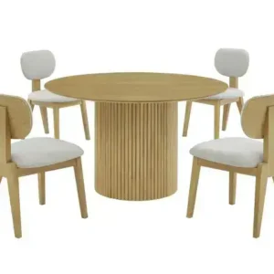 5-PIECE DINING SET - NATURAL