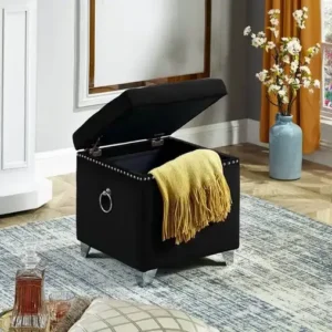 IF 6296 - Ottoman (Black Velvet)