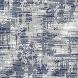 5 X 8 AREA RUG - CREAM/GREY/BLUE