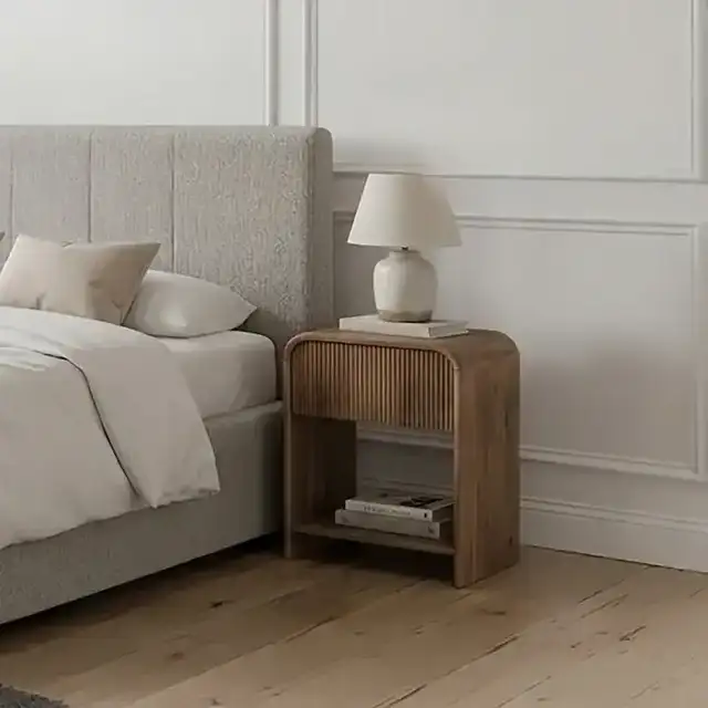 Amoli 1 Drawer Accent Table in Natural