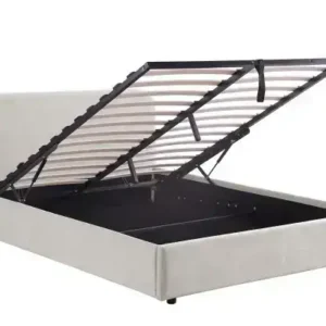 FULL PLATFORM STORAGE BED - BEIGE