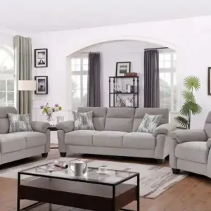 IF 8026 (Greige (Grey/Beige) - 3Pc Sofa Stationary Set