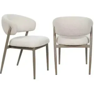 DINING CHAIR TOBACCO/BEIGE — 1 Chair