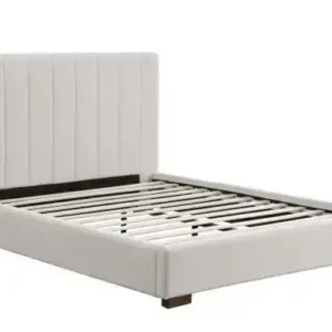 KING BED FRAME - BEIGE