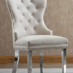 C 1263 - Chair (Creme Velvet) — 1 Chair