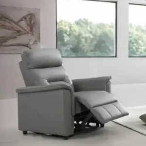 IF 8141 (Grey Leather Match) - 3Pc Power Recliner Set