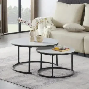 IF 2630 - 2Pc Coffee Set (Snowy White Stone)