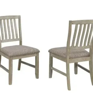 DINING CHAIR, SET OF 2, CHAMPAGNE