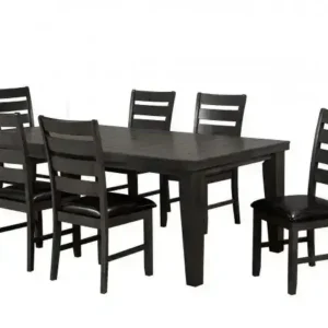 7-PIECE DINING SET - GREY