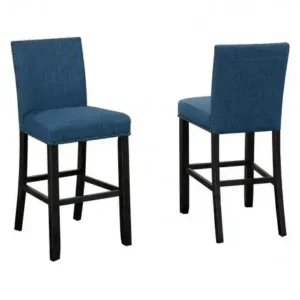 29'' BAR STOOL, SET OF 2 - BLUE