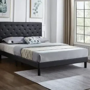 IF 5380 (Black PU) - 54" Double Bed