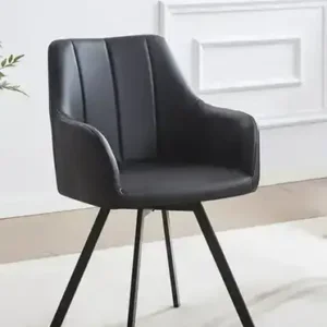 C-1413 - Chair-Swivel (Black PU) — 1 Chair