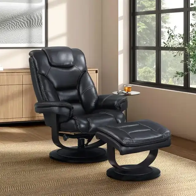 IF 6200 - Recliner (Black Leather)