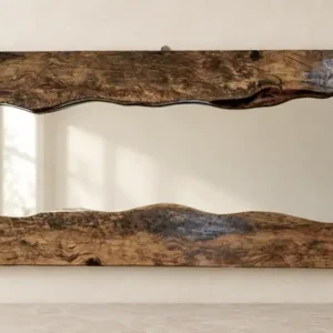 Tamarind Live Edge Mirror — Square On Front Mirror