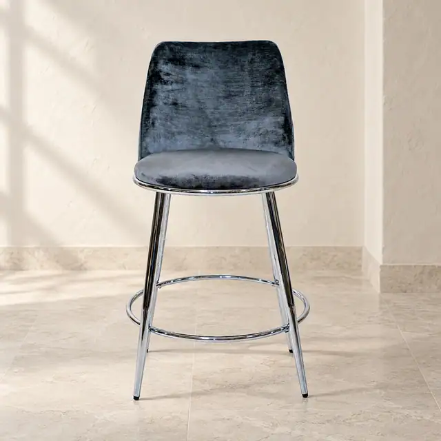 Grey Counter Stool — Front